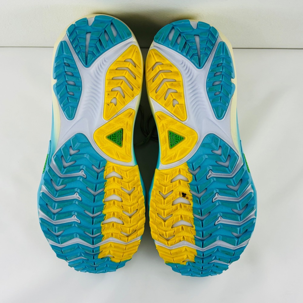 Brooks Ghost Max Running Trail Shoes Cream Blue Yellow 1204641B222 Womens 8.5 B - Picture 10 of 13